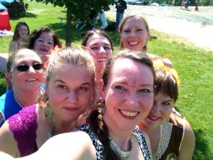 Kites For Cancer event, summer, 2015 with Bollywood For Fun divas